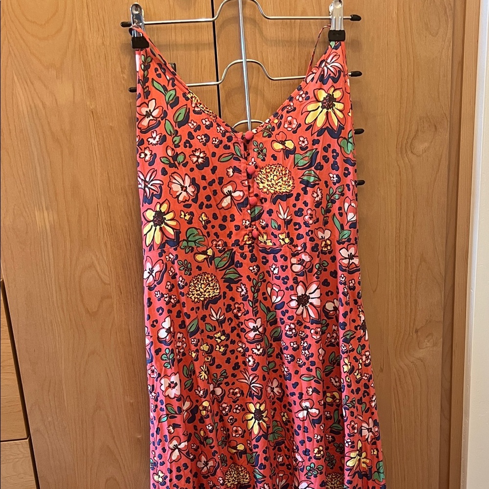 XIX PALMS Floral Print Sleeveless Maxi Dress